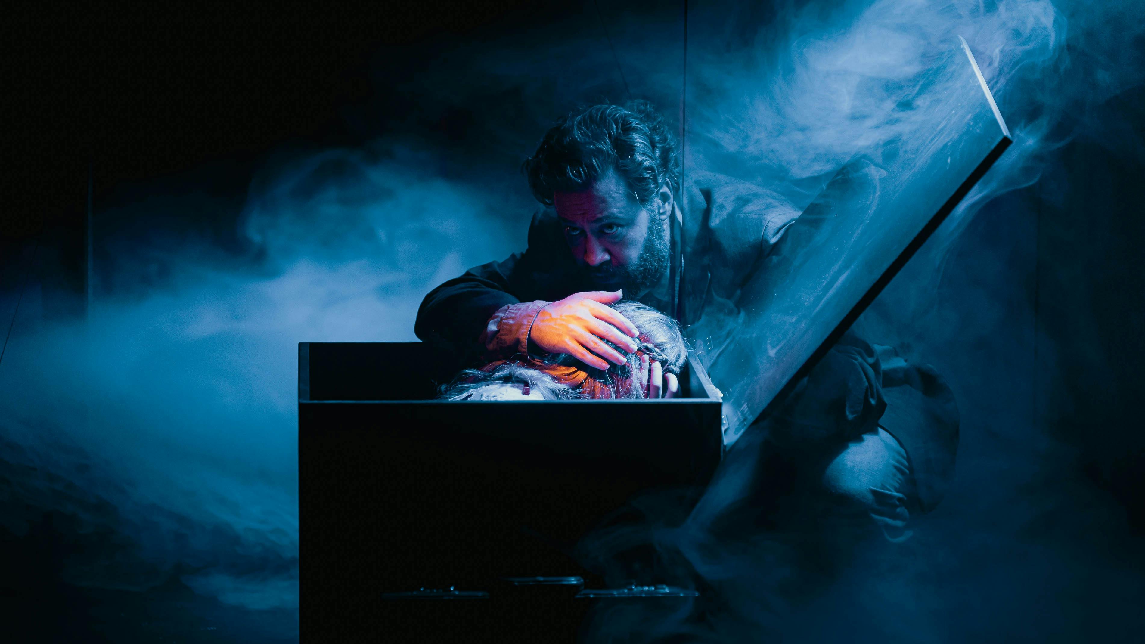 Father and Eurydice hiding