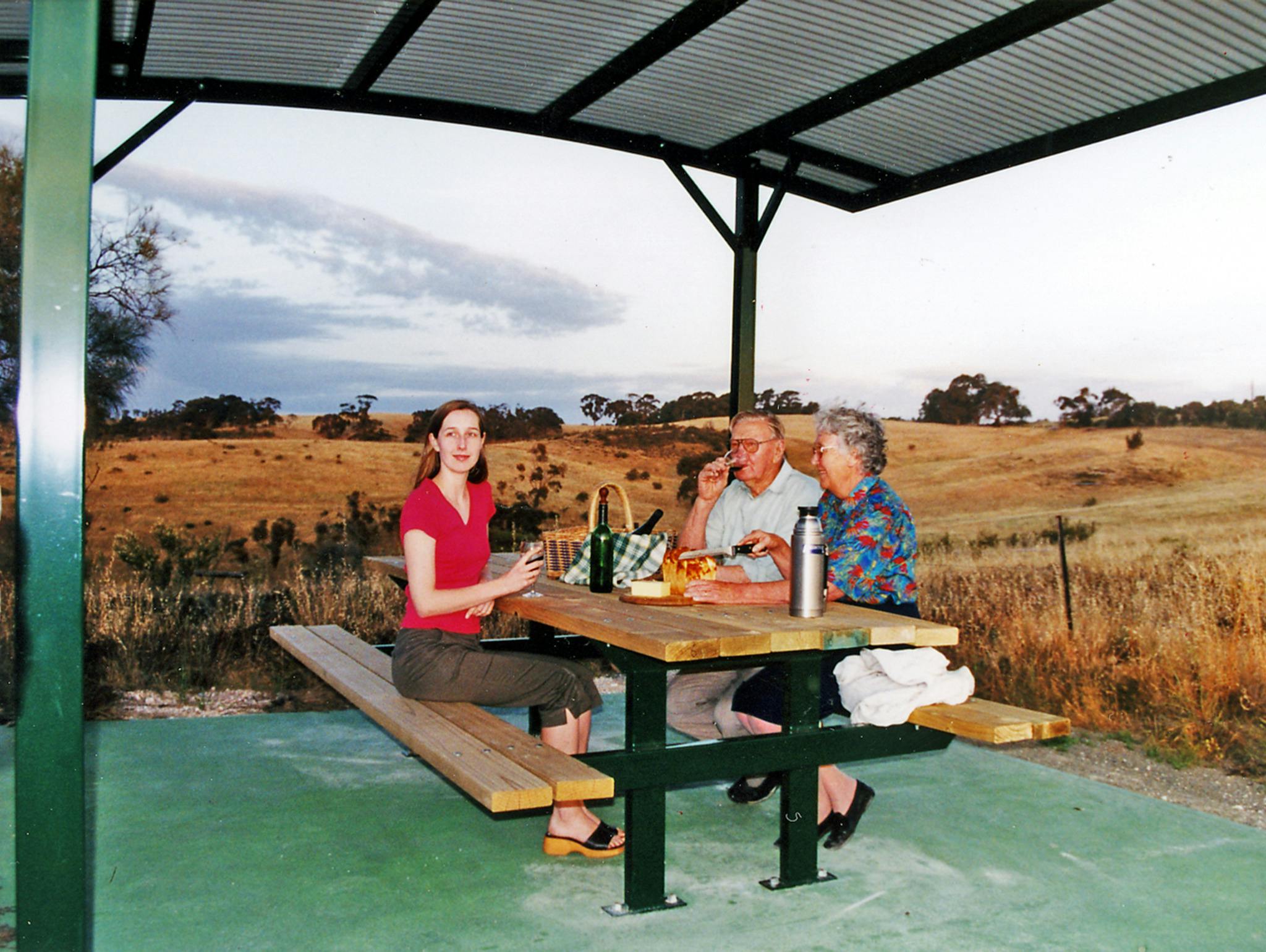 Enjoy a picnic under the Brooks Lookout shelter