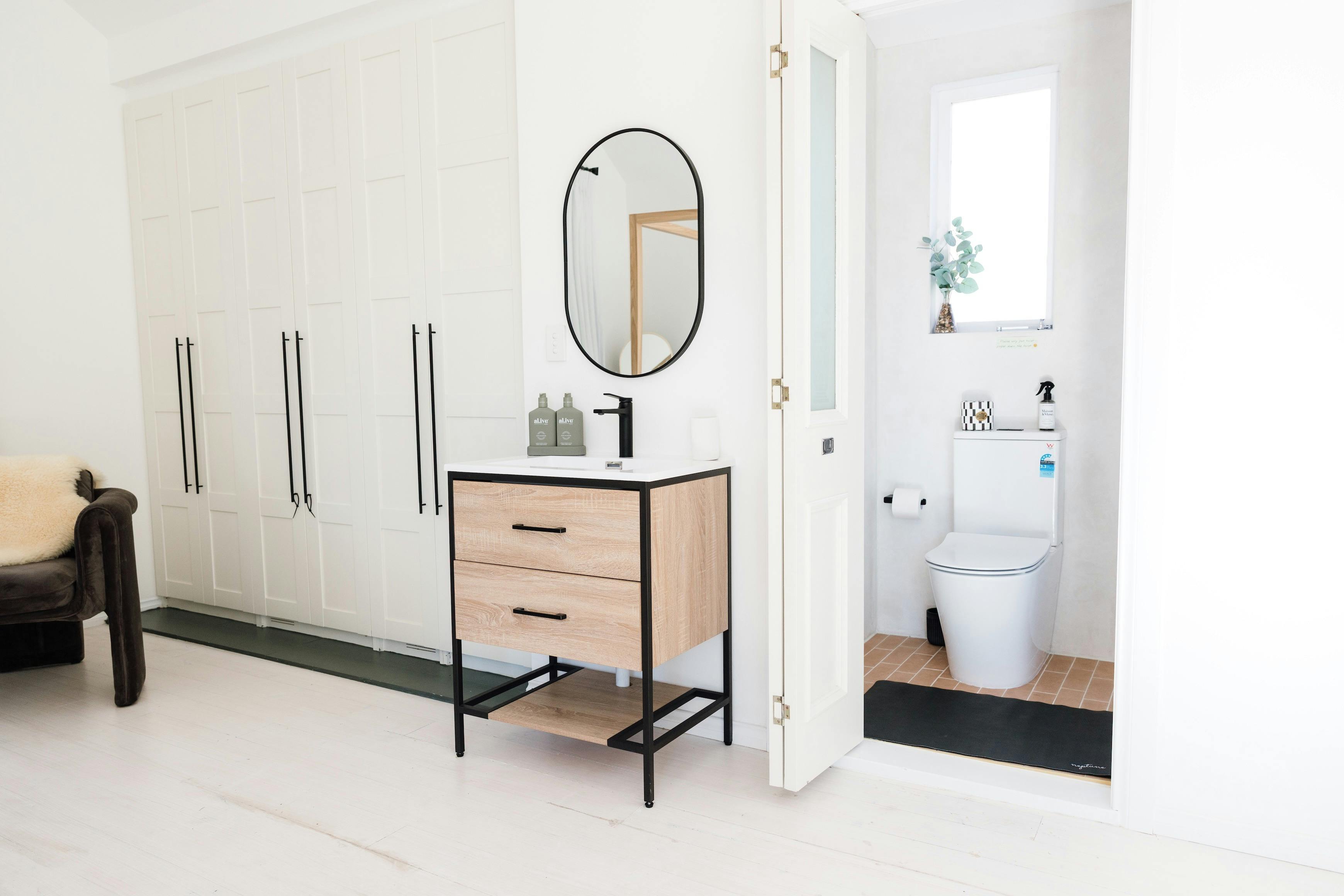 Bathroom with walk in shower