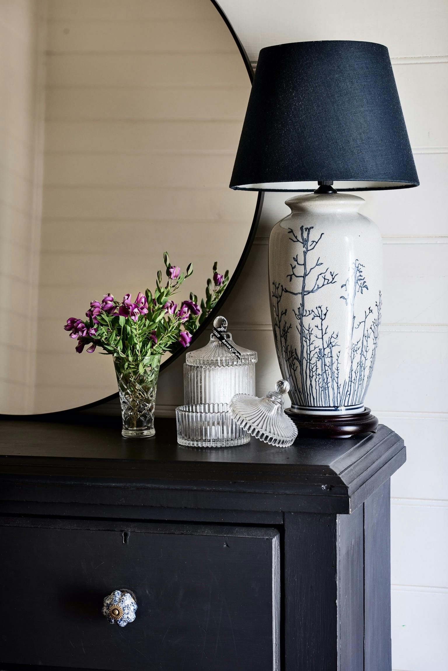 Located at the rear of the cottage