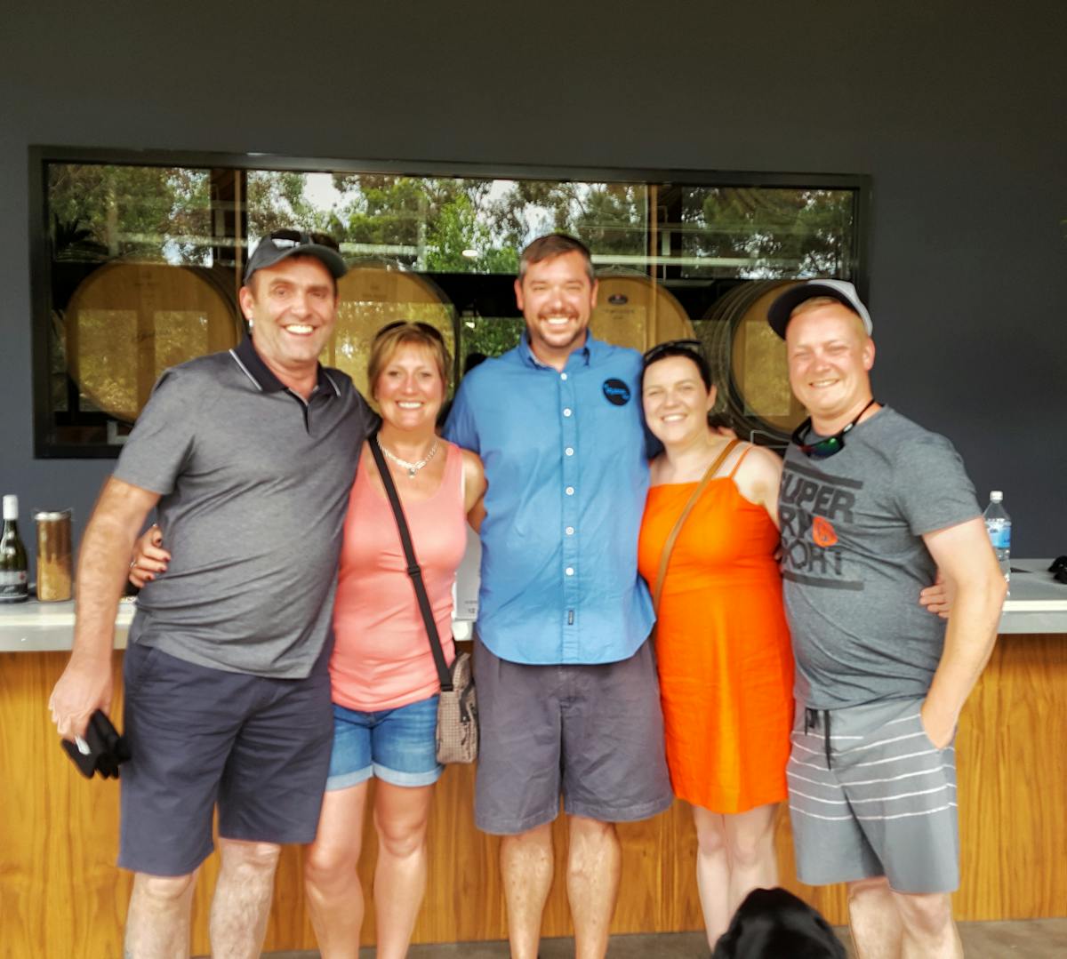 Scottish group visiting Geddes Wines in McLaren Flat