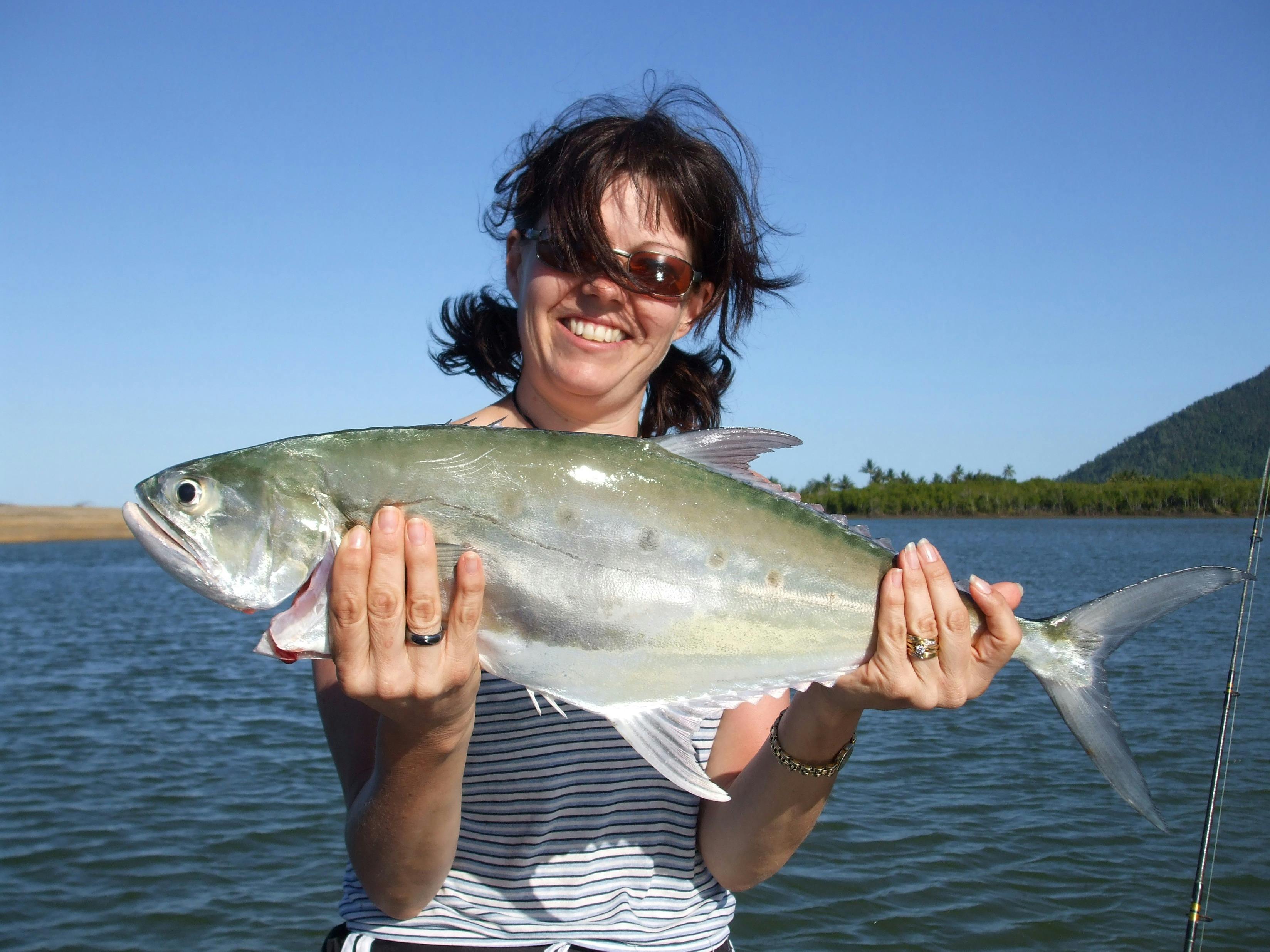 Cairns River Fishing using poppers and surface lures for Queenfish aka Queenie