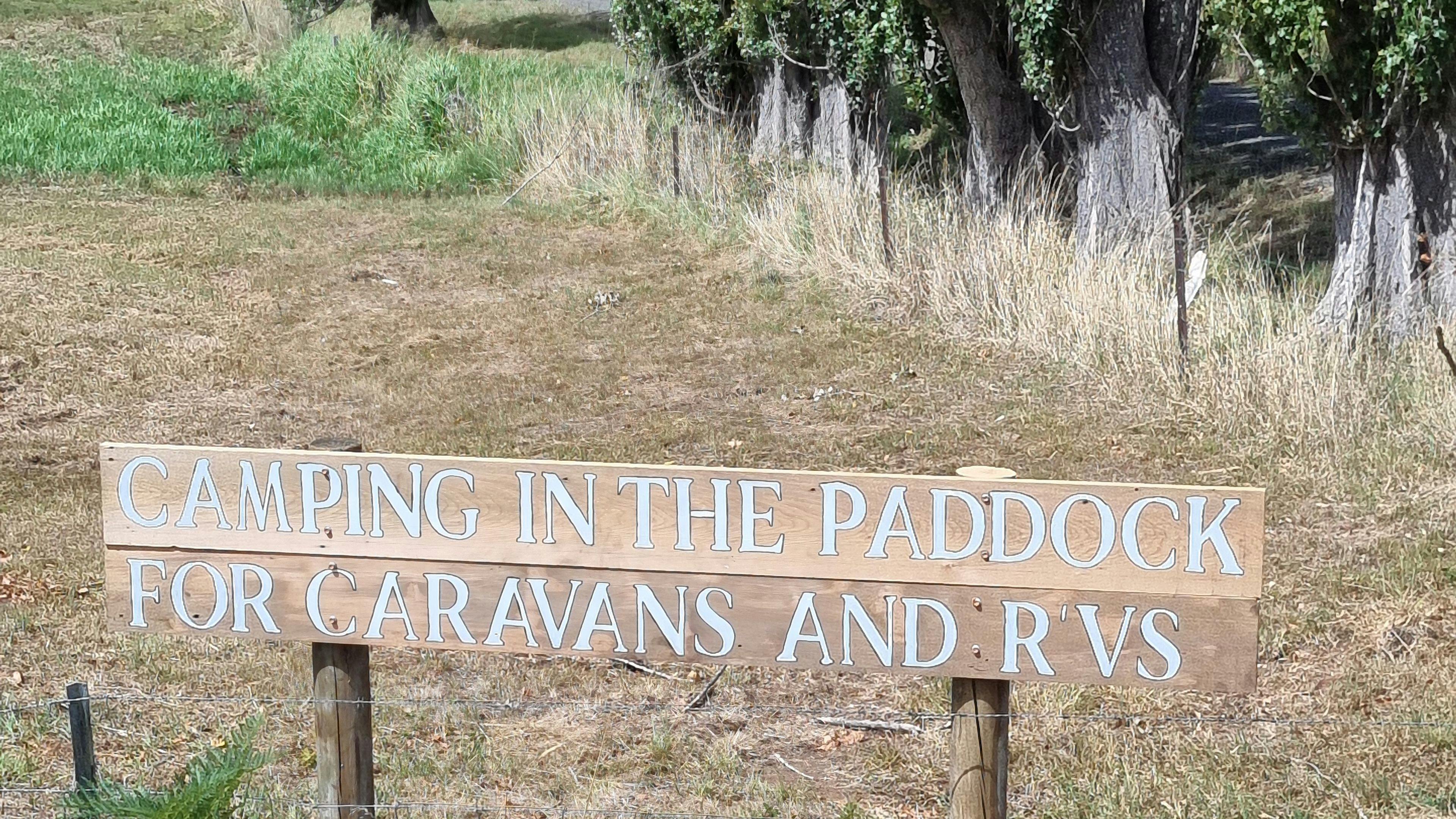Camping in the Paddock Wilmot