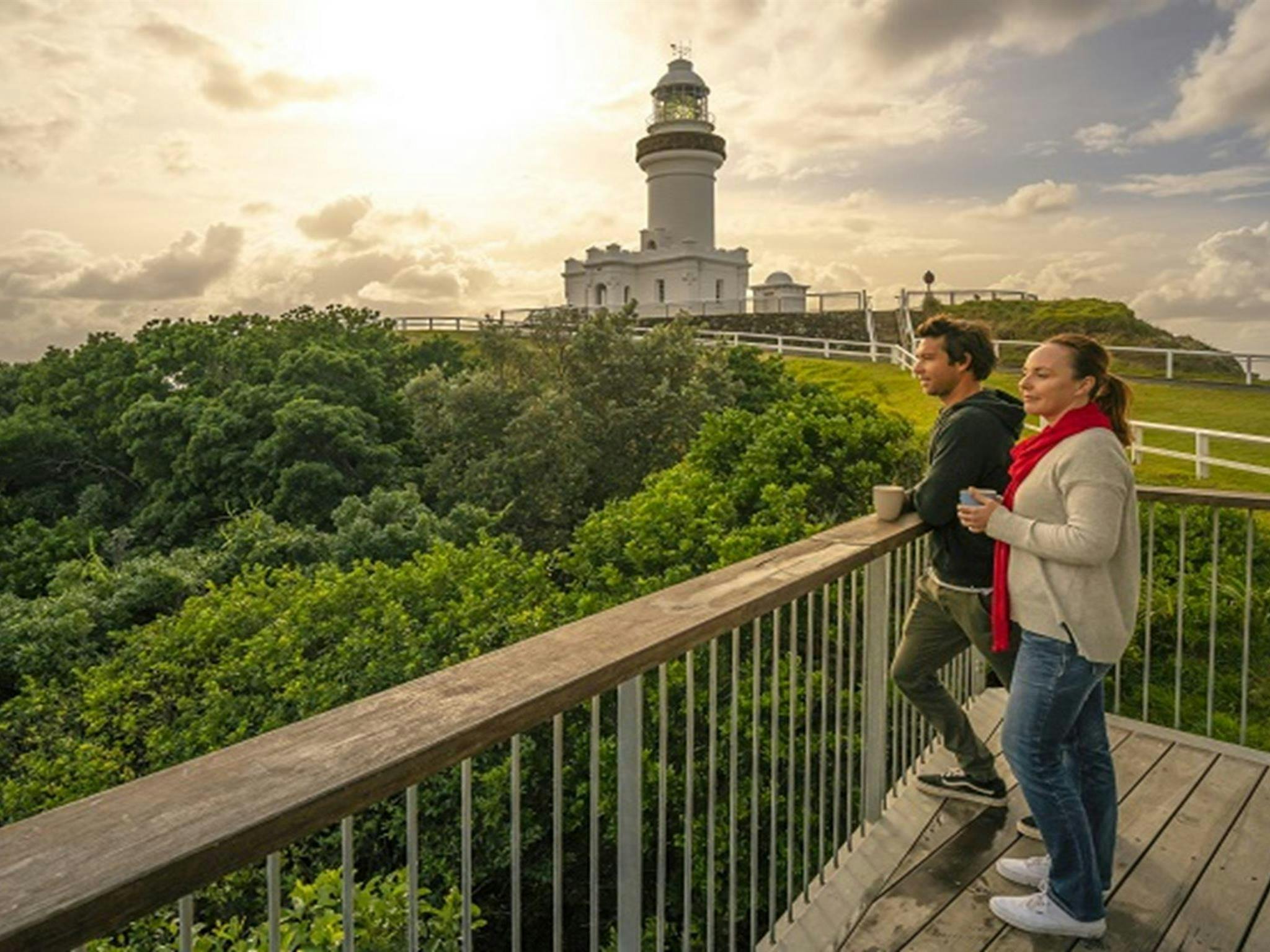 Outlook from the deck at Cape Byron Lighthouse Cafe. Photo: John Spencer © DPIE