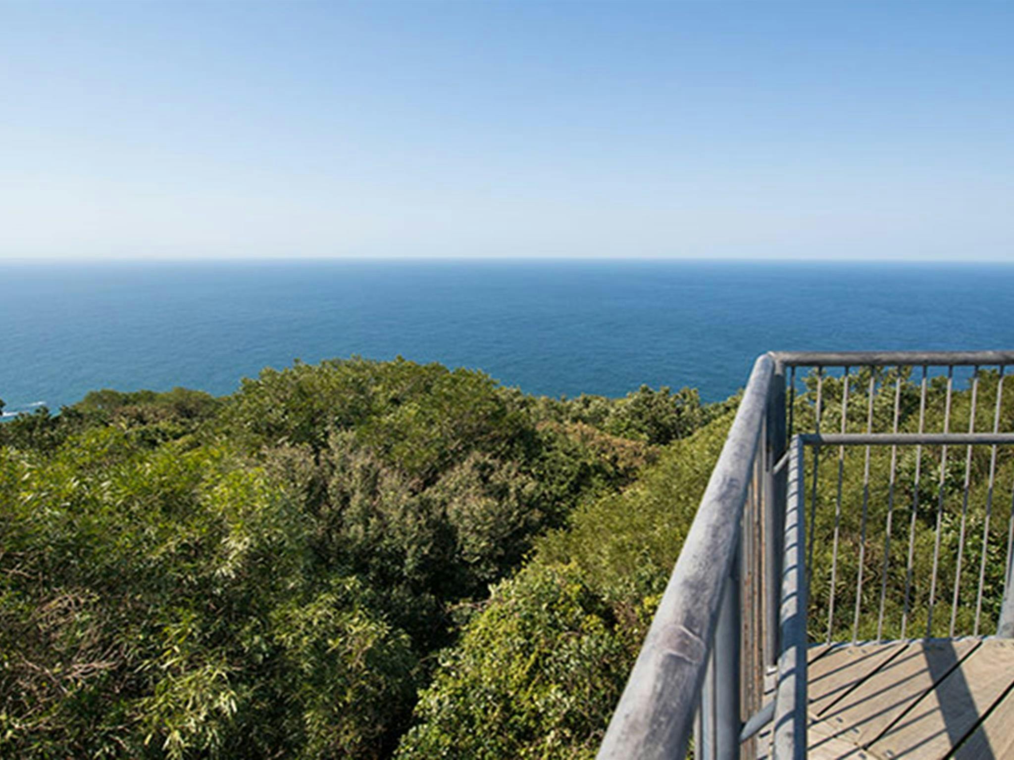 Viewpoint atop tower along Cape Hawke lookout walk, Booti Booti National Park. Photo credit: John
