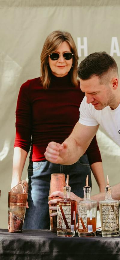 Workshops at the markets - cocktail making
