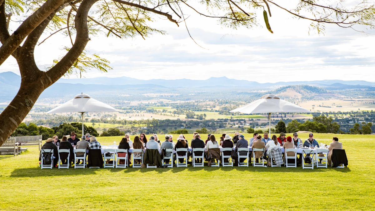 Long Lunch atop Scenic Rim mountain