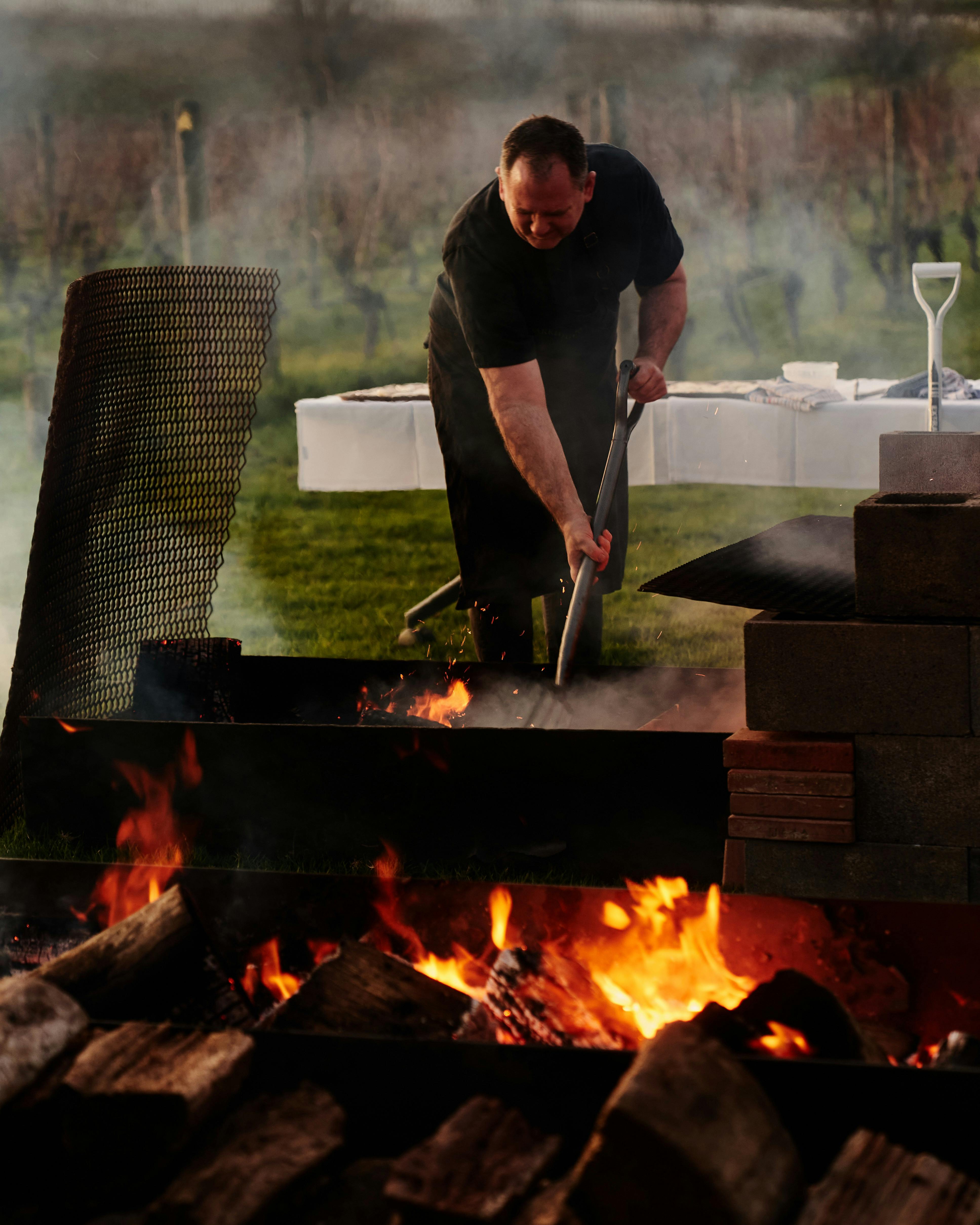 Cooking over fire