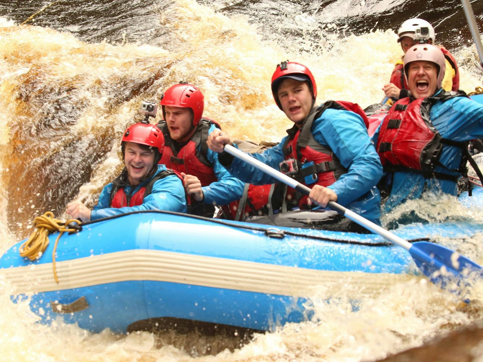 whitewater rafting the Franklin River