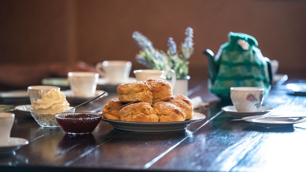 Scones and tea at the Welcome Home