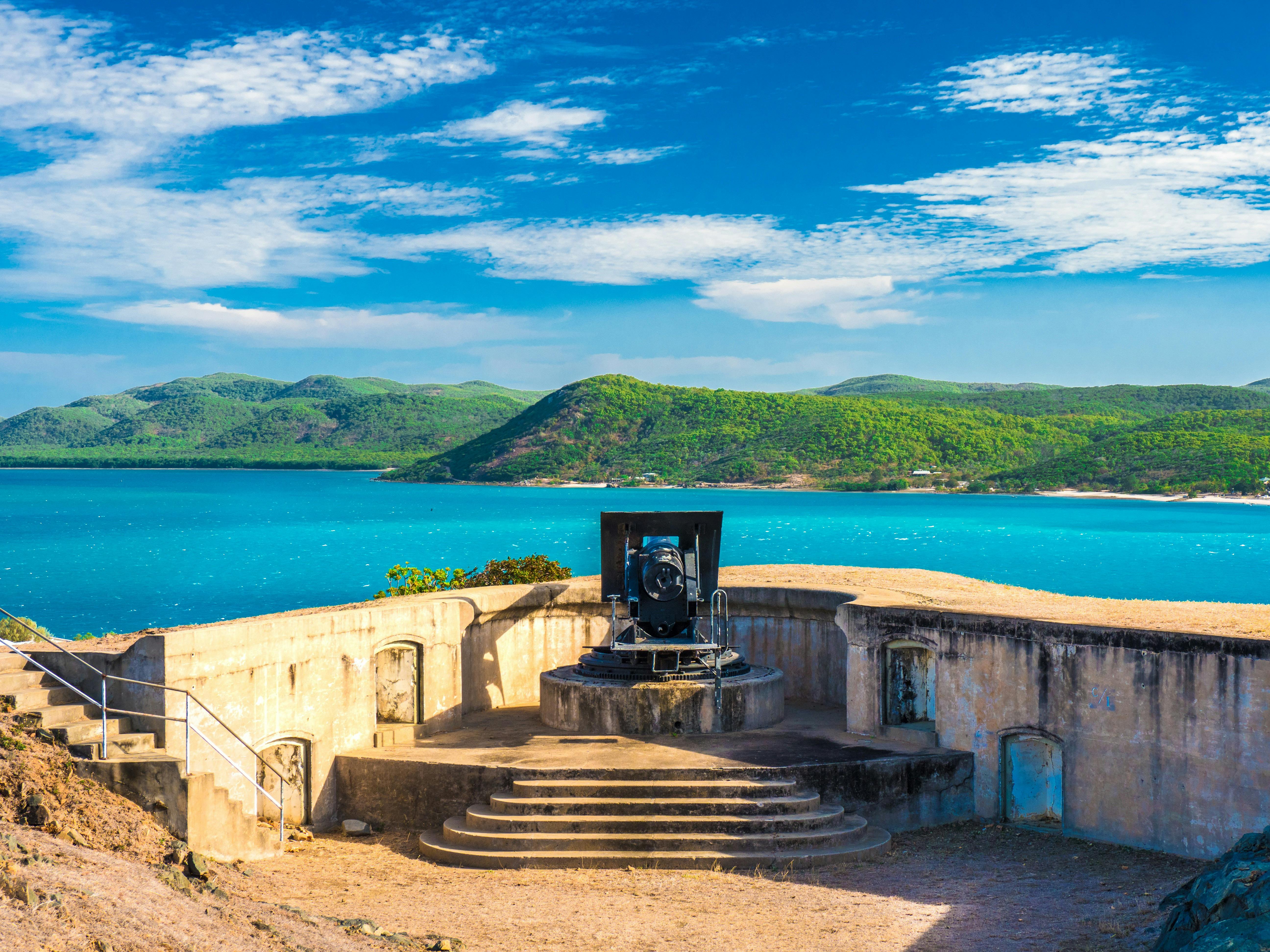 Green Hill Fort on Thursday Island with panoramic views across the Torres Strait.
