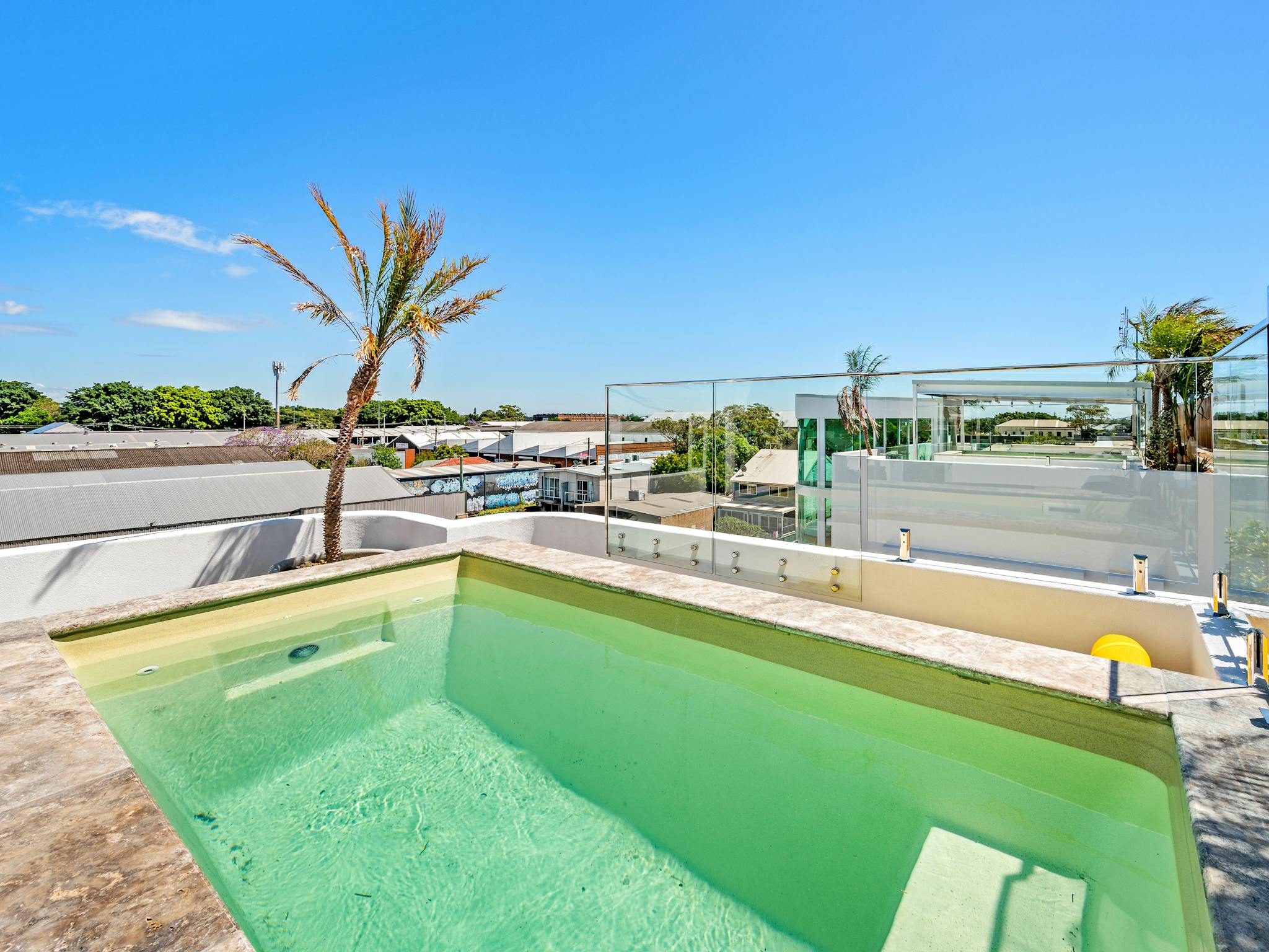 Cool off on a hot day with a swim on the rooftop entertaining area