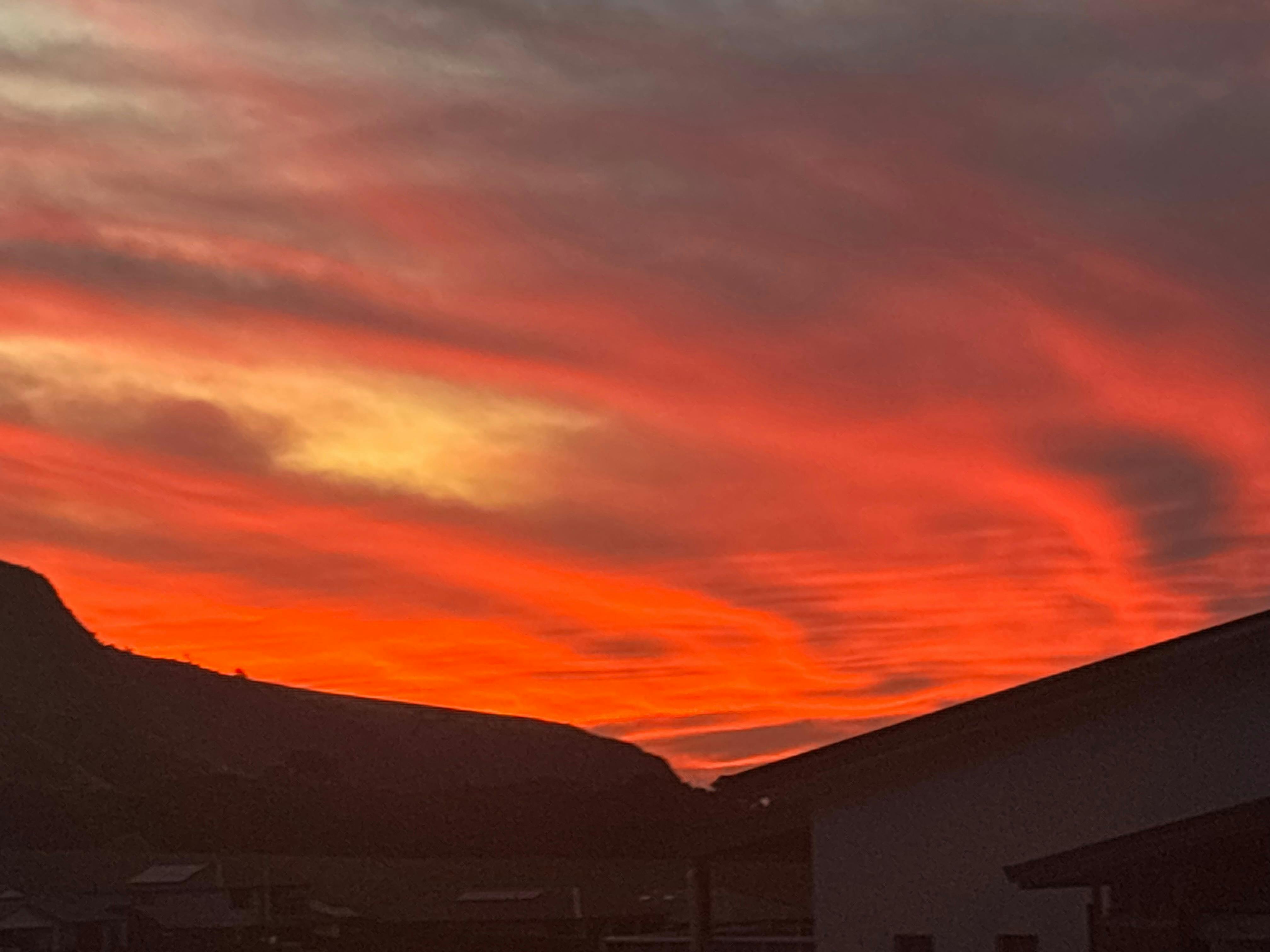 Sunset on the balcony