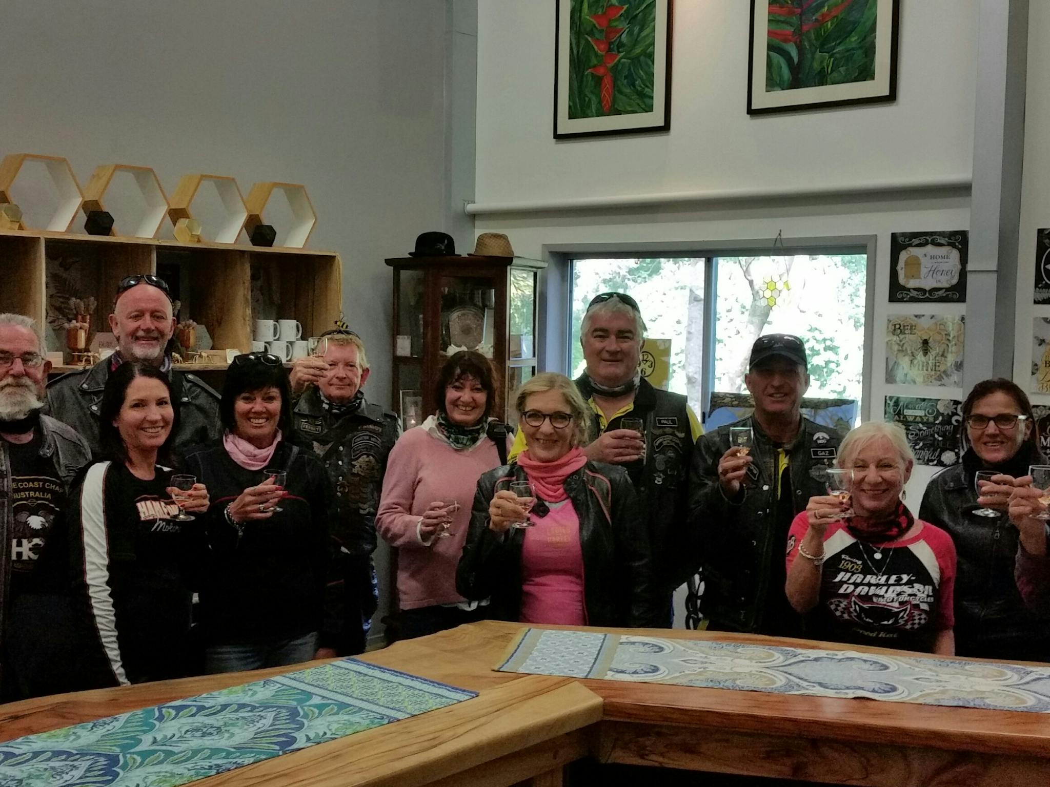 Visitors enjoying a mead tasting at Amrita Park Meadery cellar door. Visitors enjoying a mead tasting at Amrita Park Meadery cellar door.