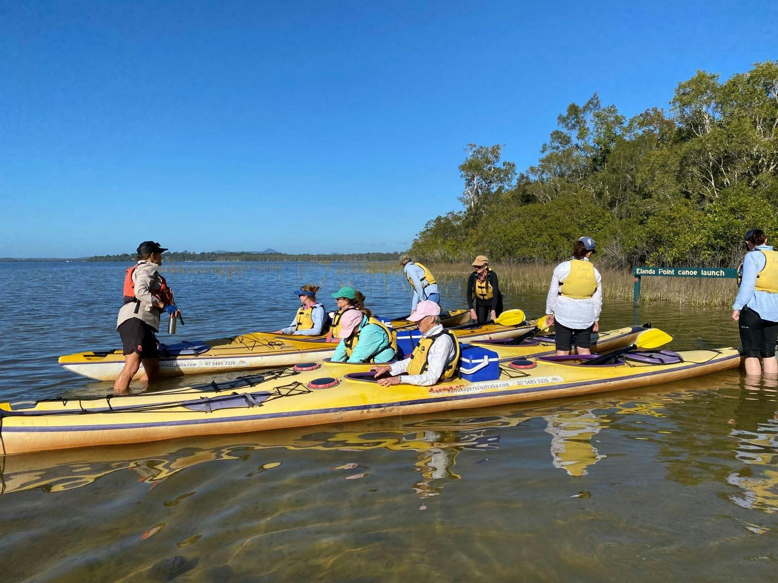 Heading out on to the Noosa Everglades to explore this pristine eco habitat by kayak