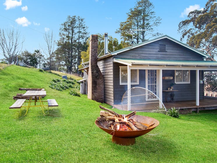 Fire pit with grill