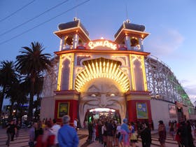 Entrance of Melbourne's Luna Park