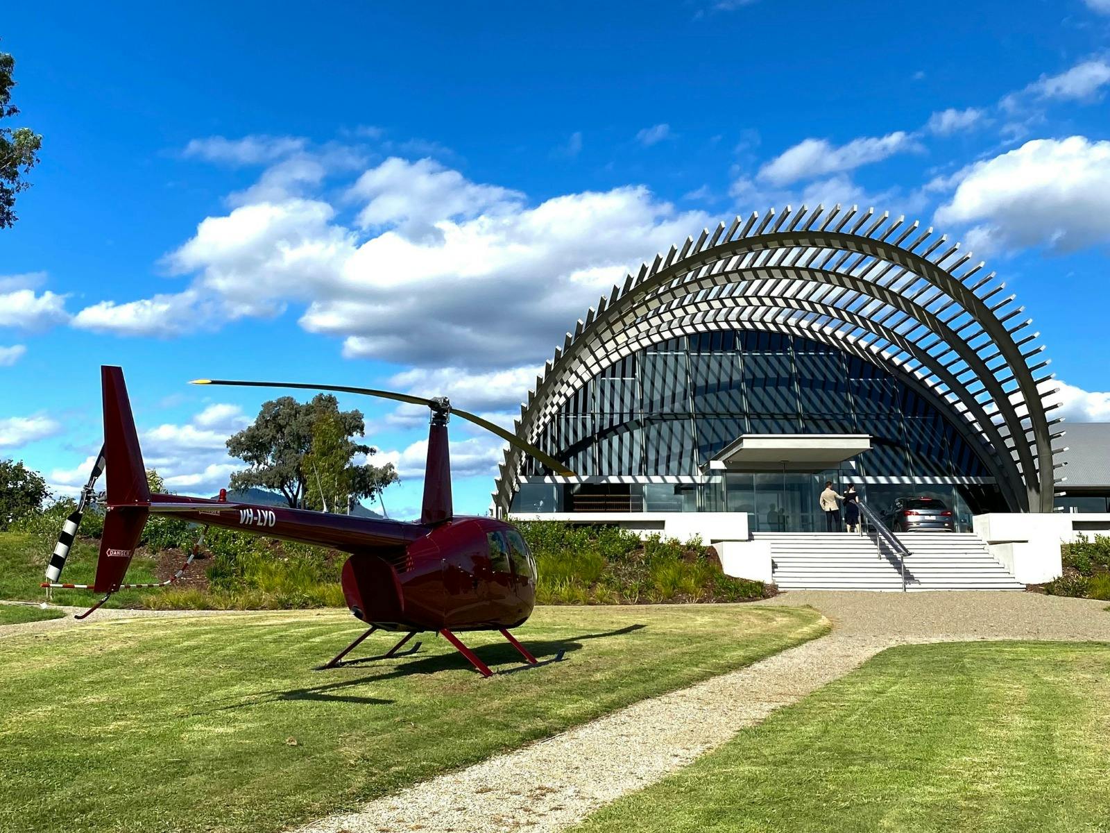 Levantine Hill Winery By Helicopter