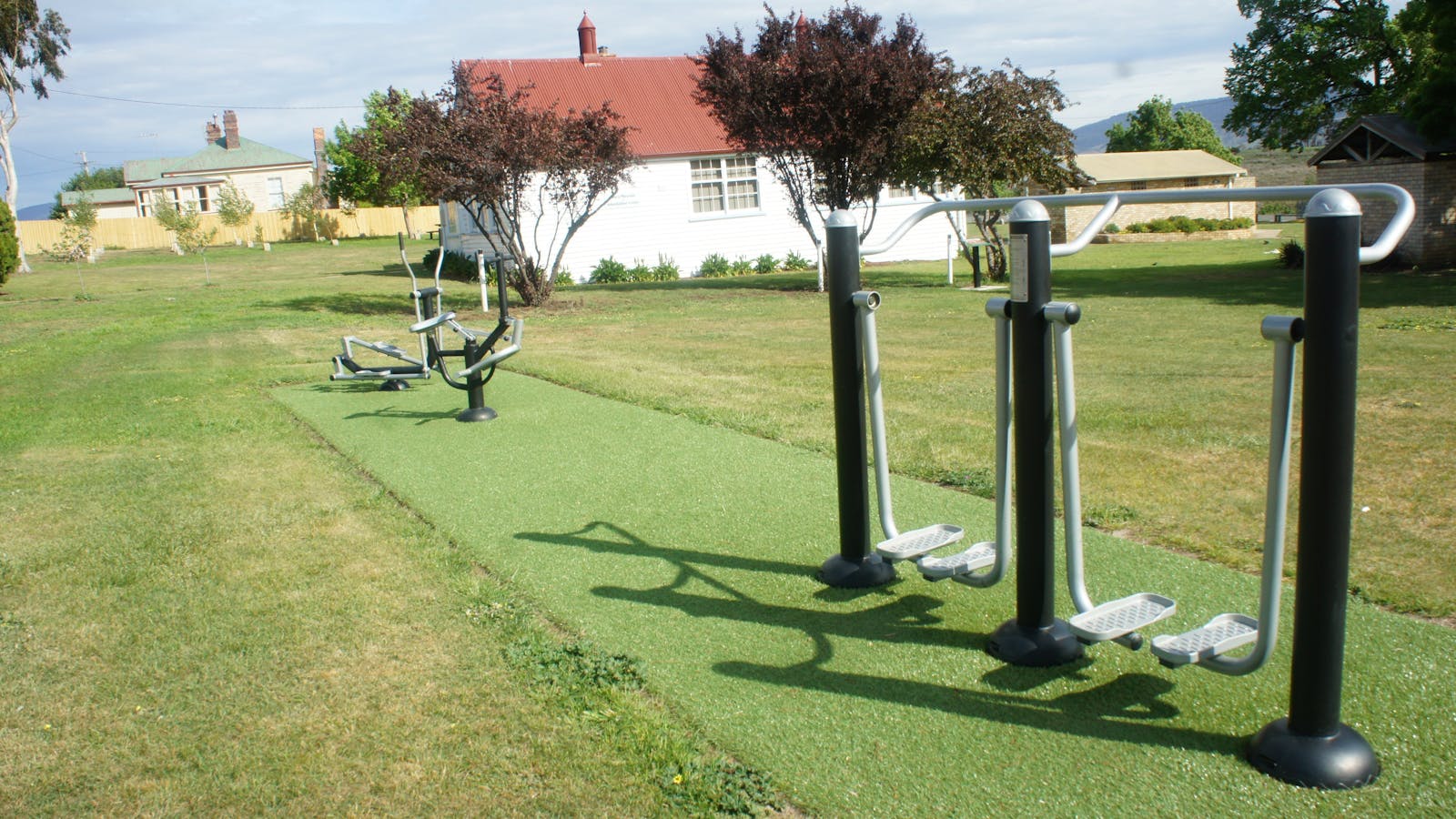Gym equipment in the park