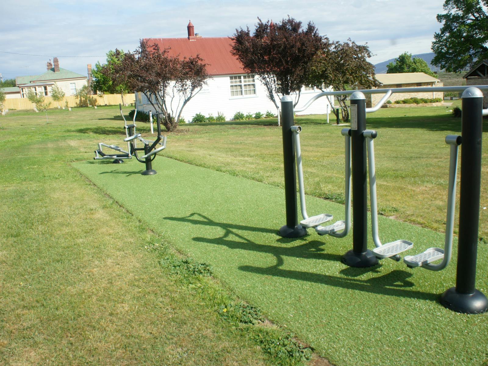 Gym equipment in the park