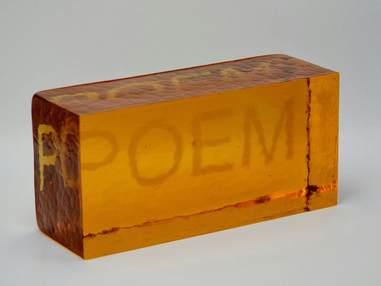 Isaac Kozlovskis POEM BRICK (the crystal I’ll be using to protect my peace this year) 2026 Photograp