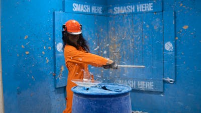 Smashing with Iron Bar