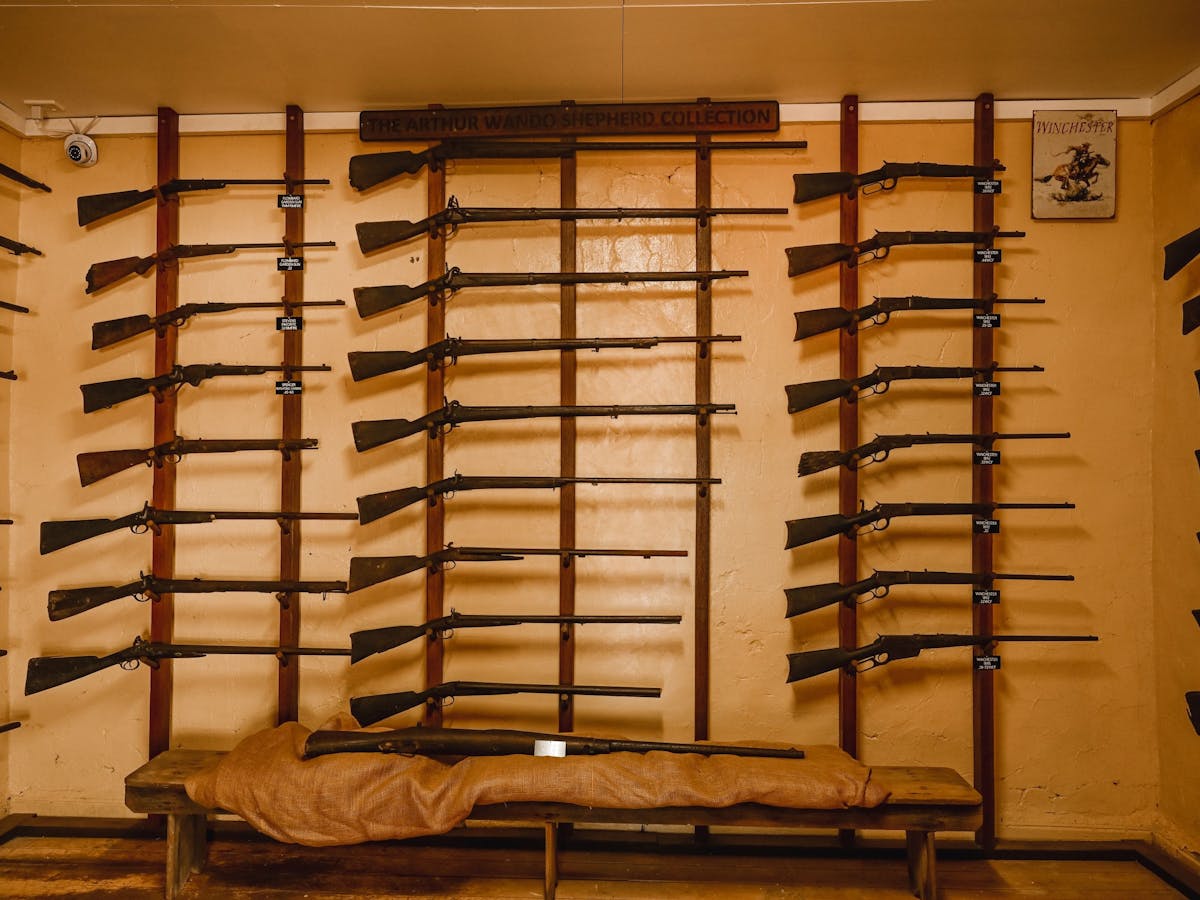 Arthur Wando Shepherd Collection of antique firearms at Darr River Downs, Longreach, Queensland