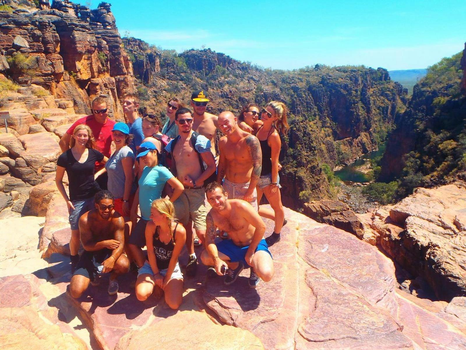 Territory Expeditions guests at top of twin