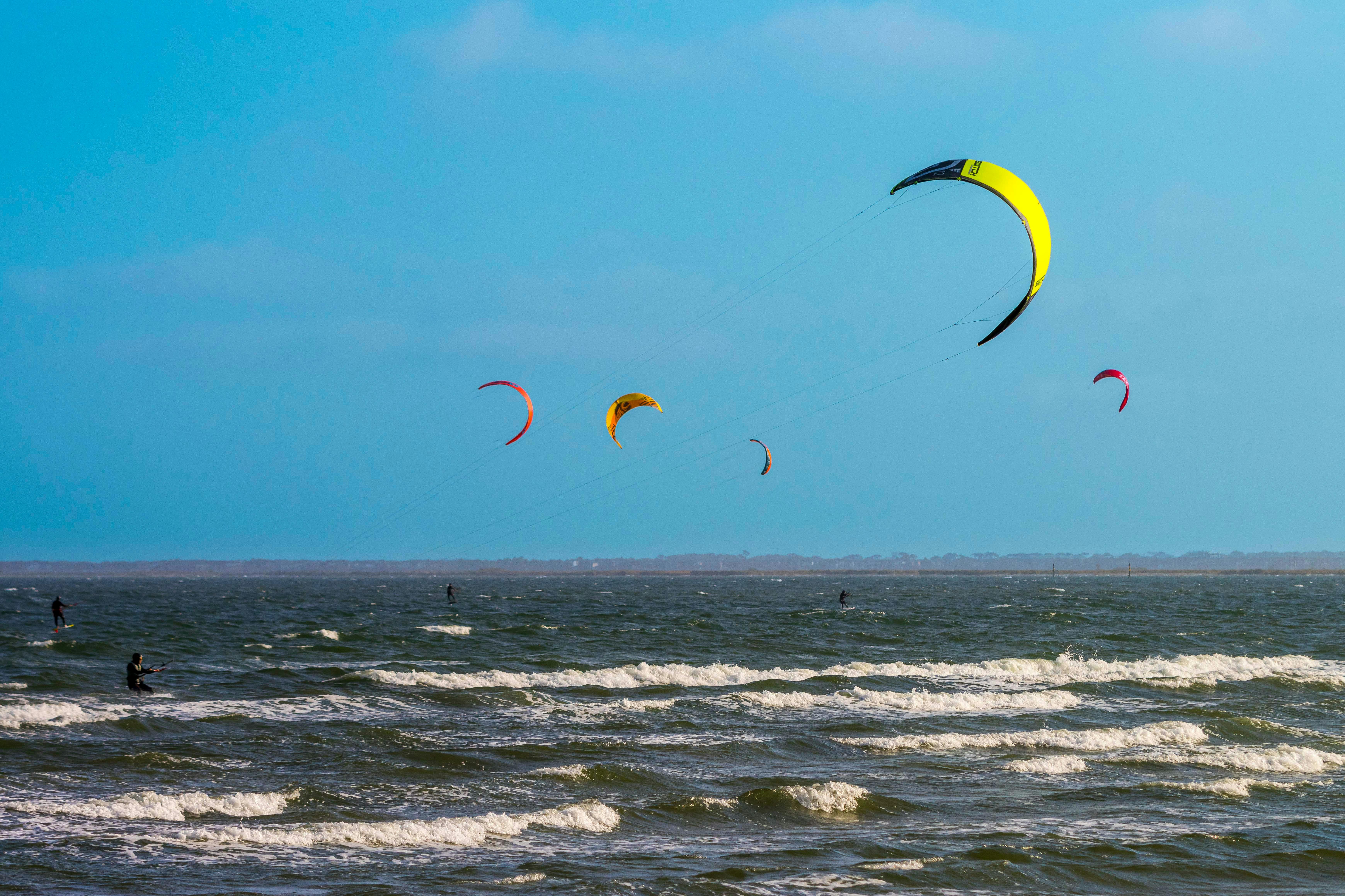 Kite surfing at Altona beach