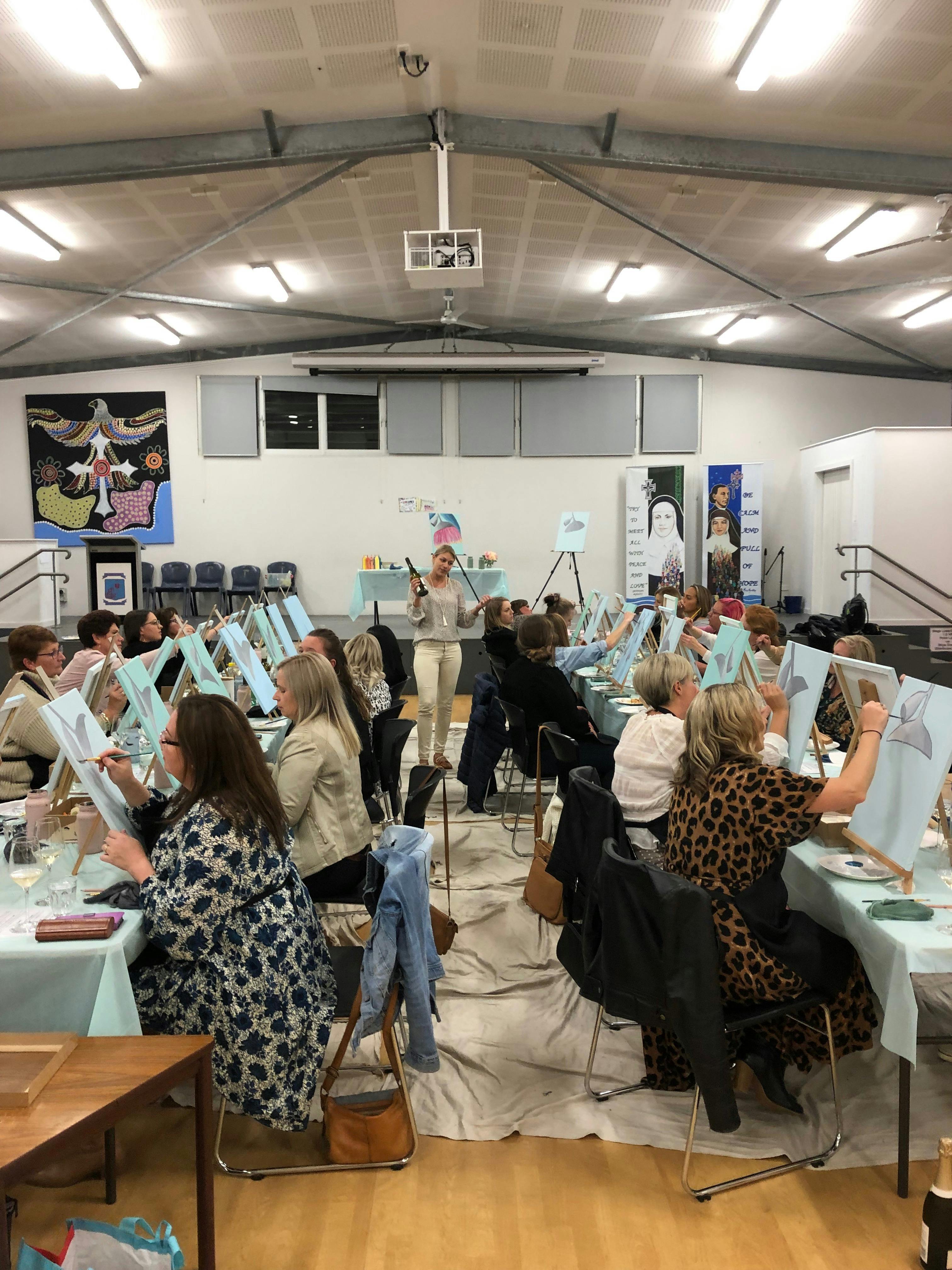 Paint and Sip Fundraiser.
