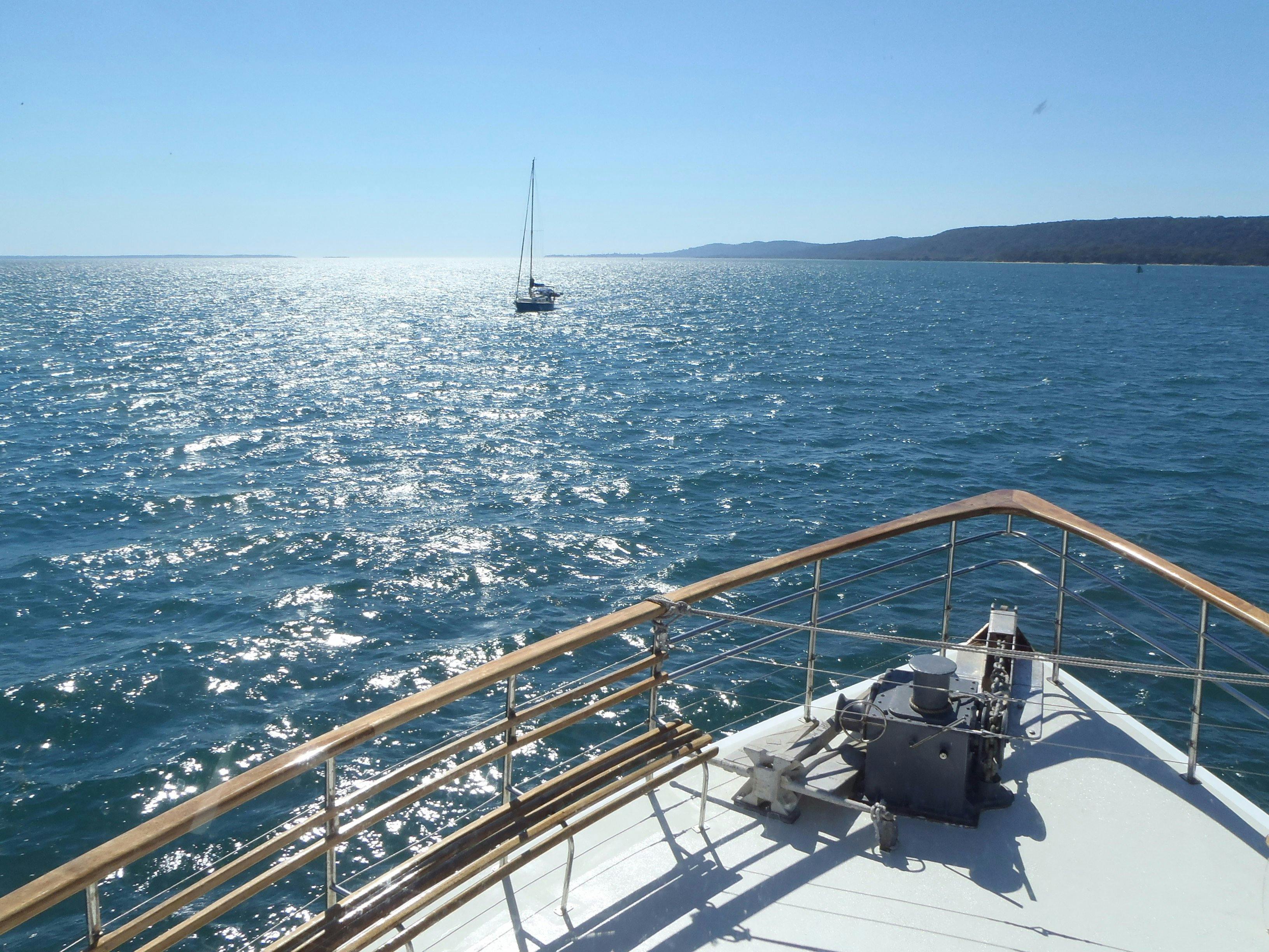 Lady Brisbane cruising Moreton Bay Marine Park
