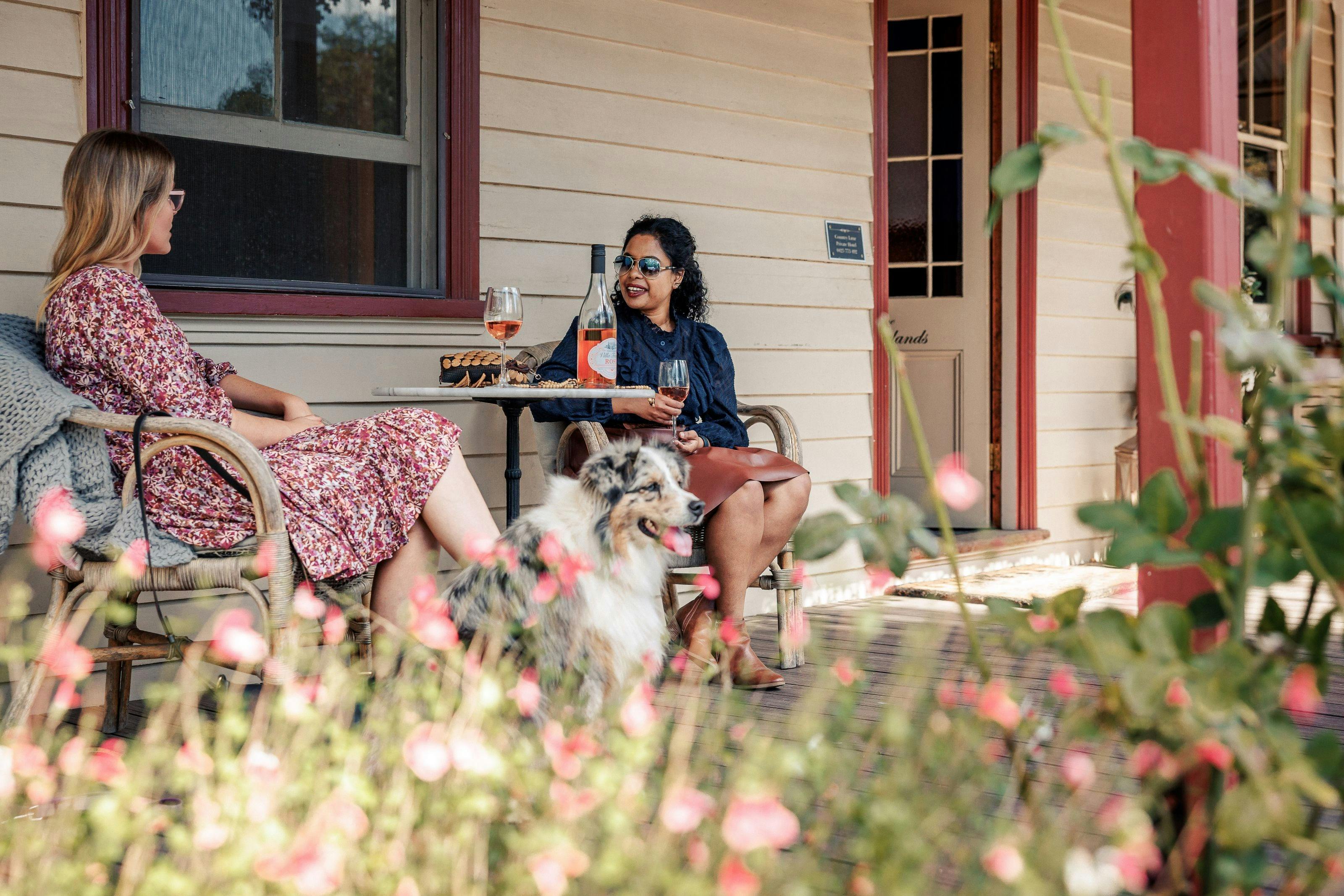 Sit on the verandah with a friend and enjoy the garden views