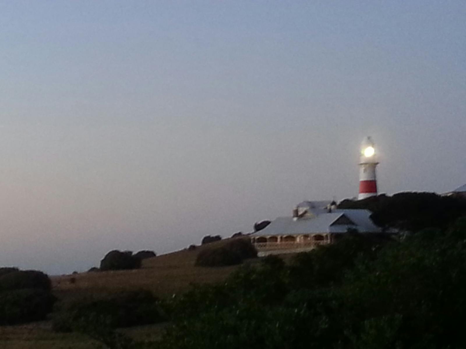 Lighthouse at Low Head overlooking penguin rookery