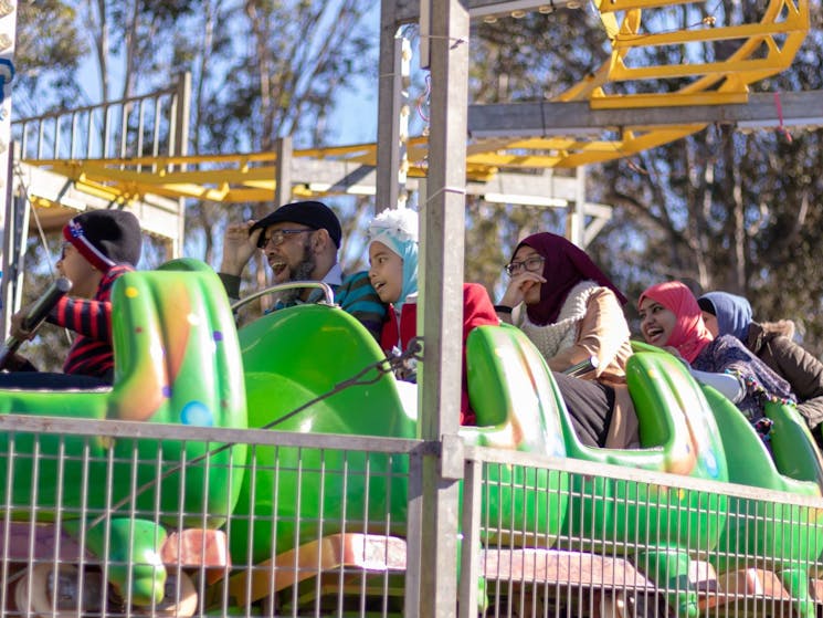 Caterpillar roller coaster ride