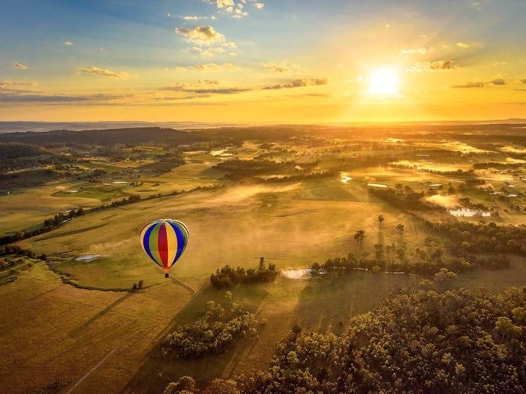 Balloon flight over the Mudgee Region