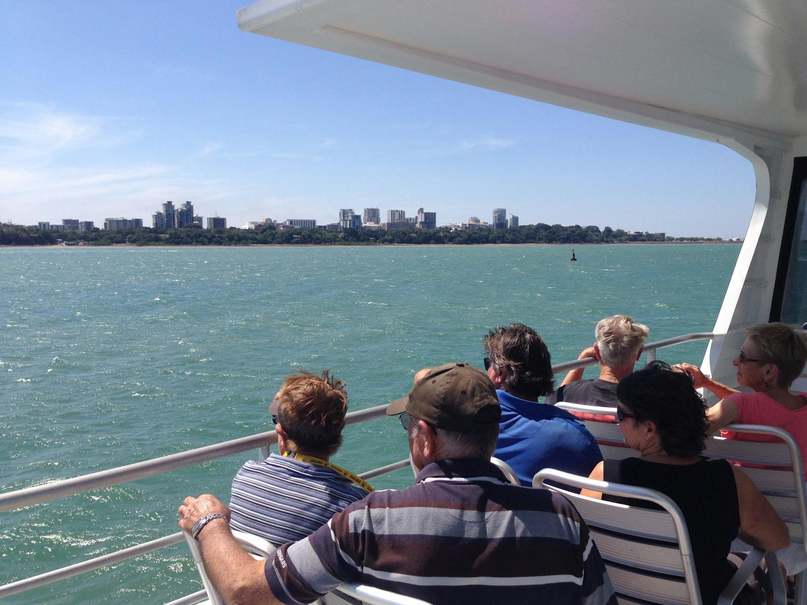 Cruise 45 passengers enjoying a view of Darwin city