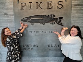 Enjoying their Clare valley wine tour at Pikes Winery