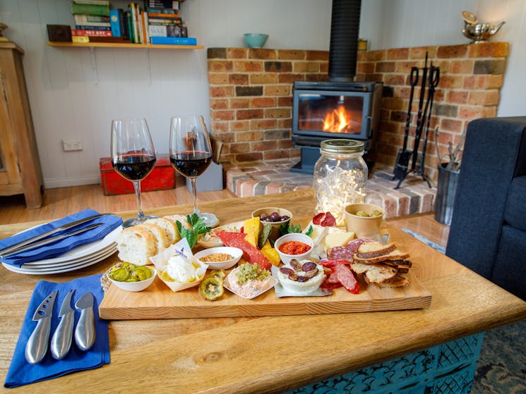 Mudgee produce by the fire