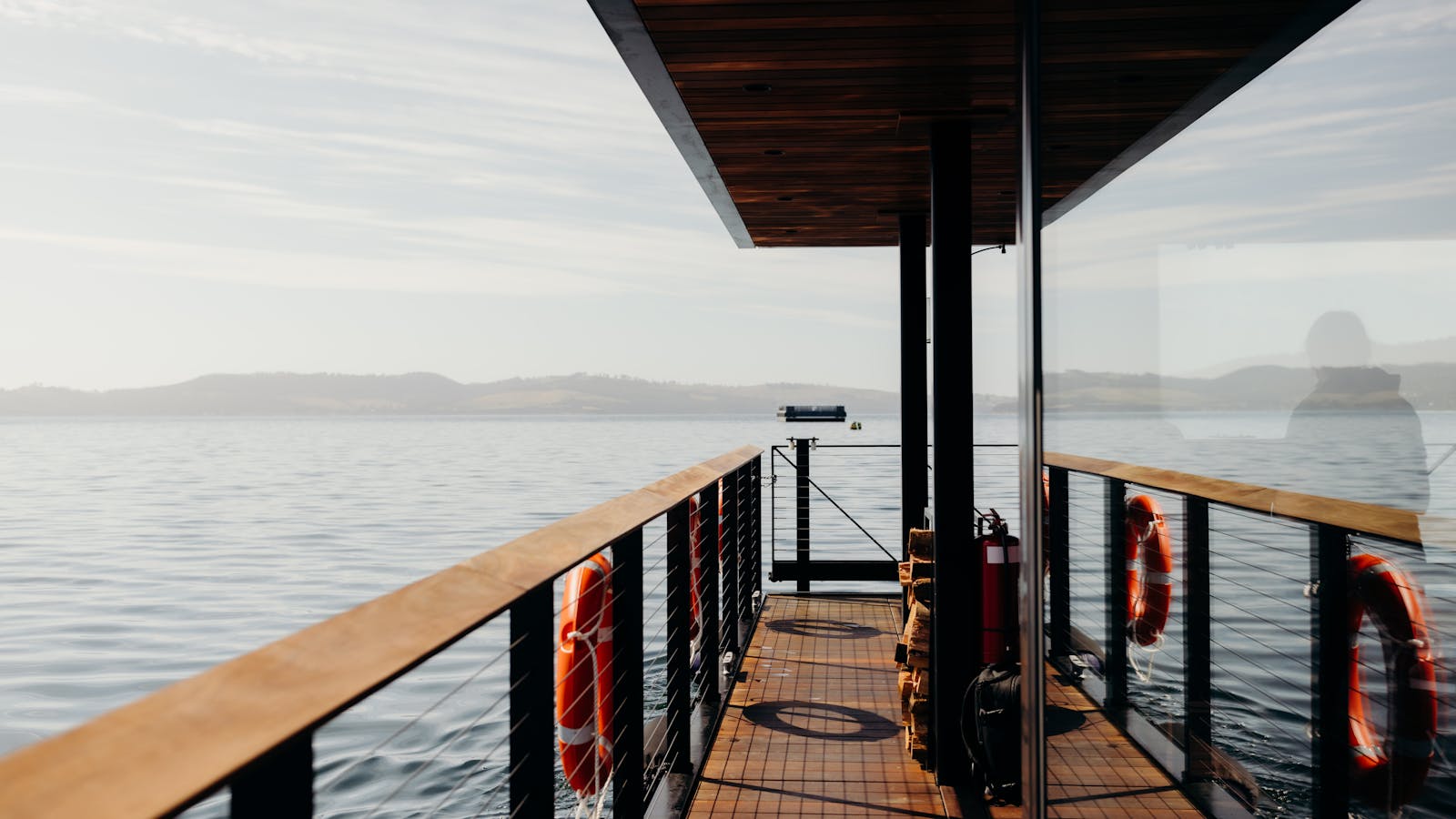 On board Kuuma, Southern Tasmania