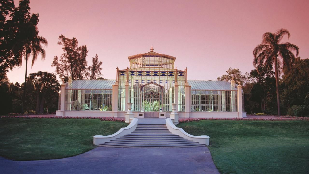 Adelaide Botanic Garden's Palm House was built in 1877 and is one of the last of its kind remaining.