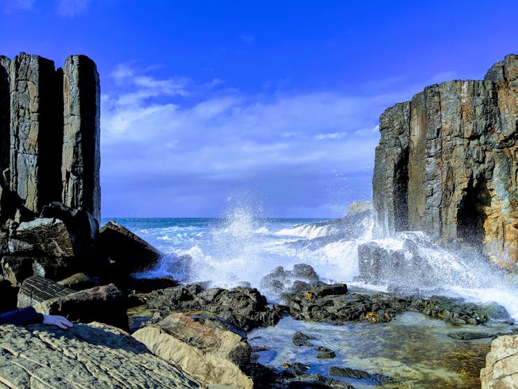 Strange pillars and columns of rock on the dynamic South Coast of NSW