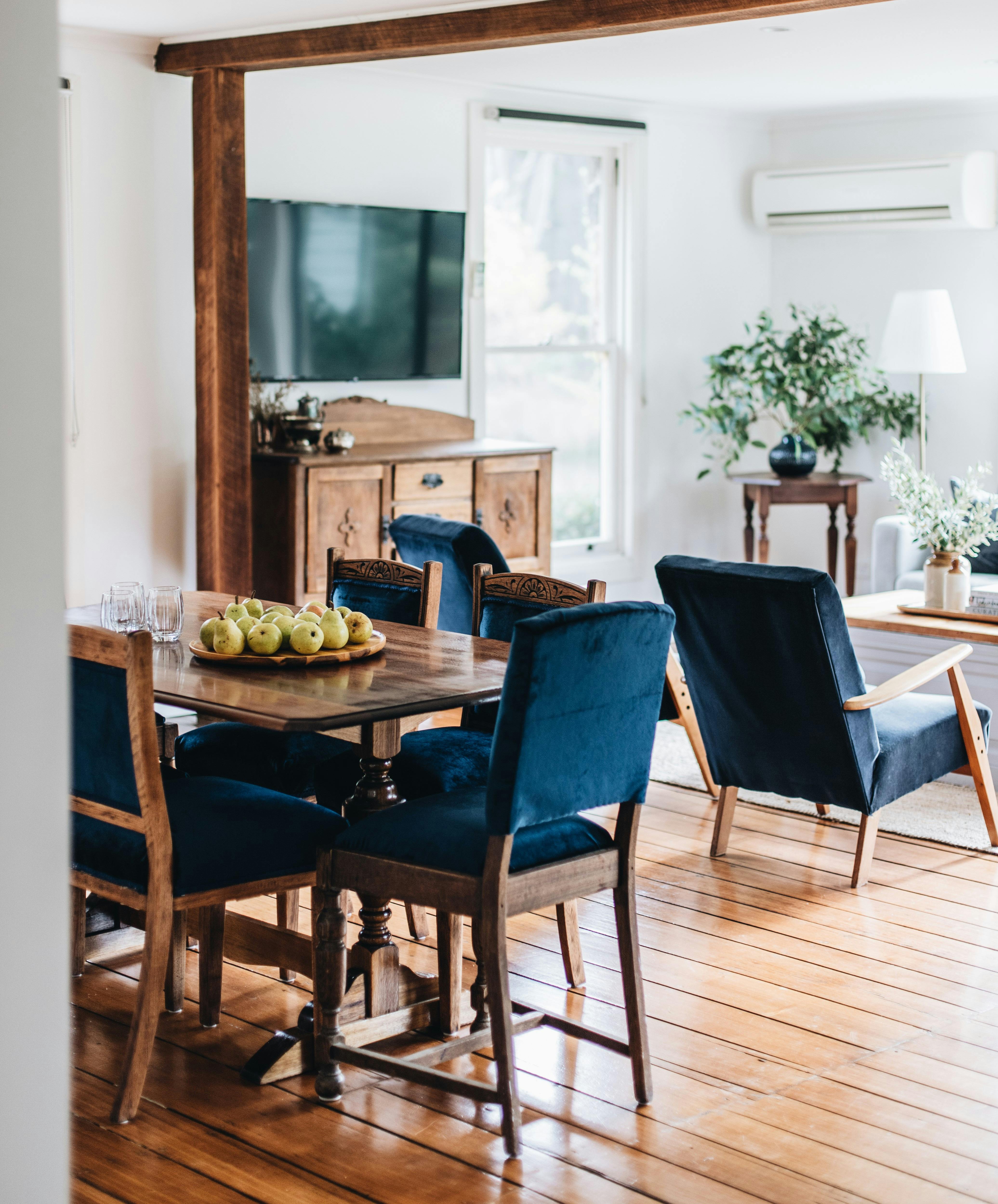 Dining and living room