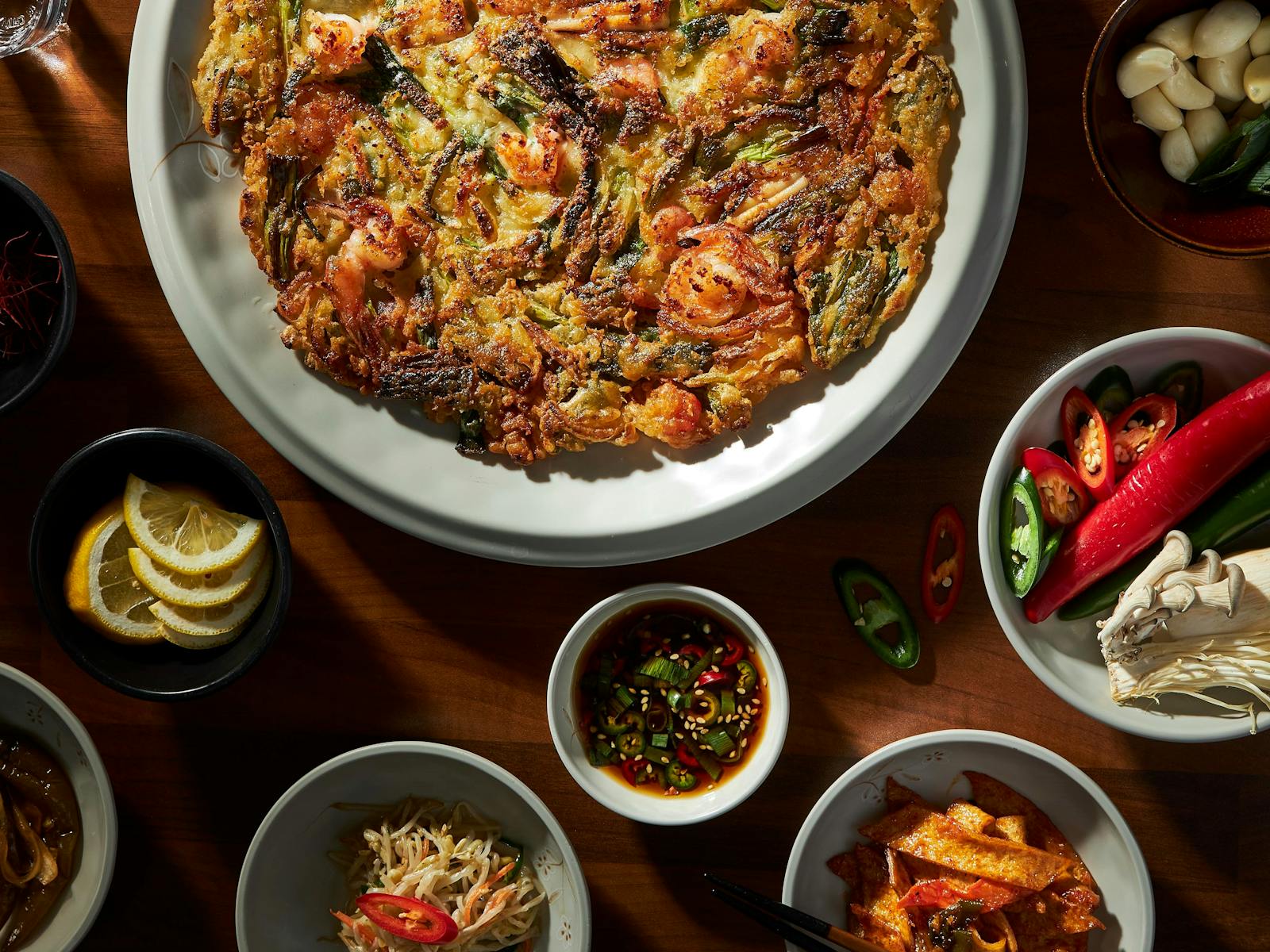 Hansang Kimchi Seafood Pancake