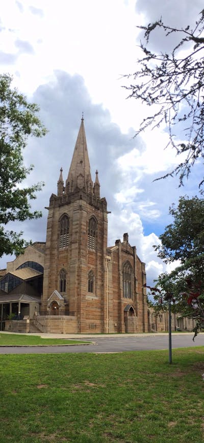 Exterior view of the Presbyterian Church of St. Andrew
