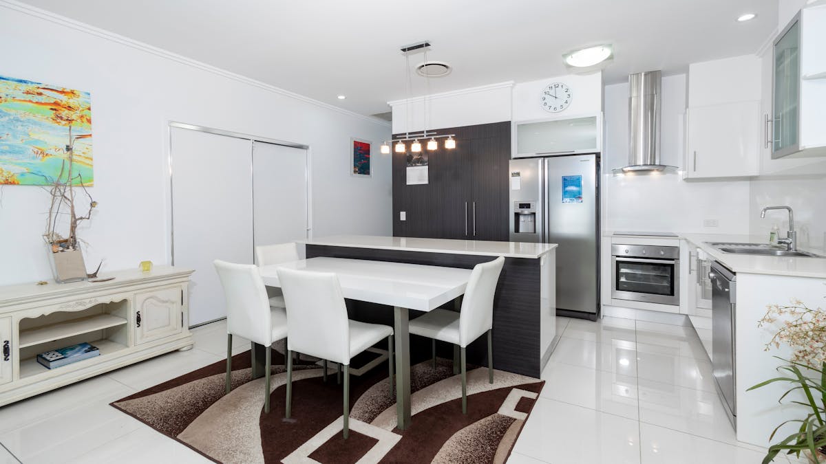 Dining and kitchen