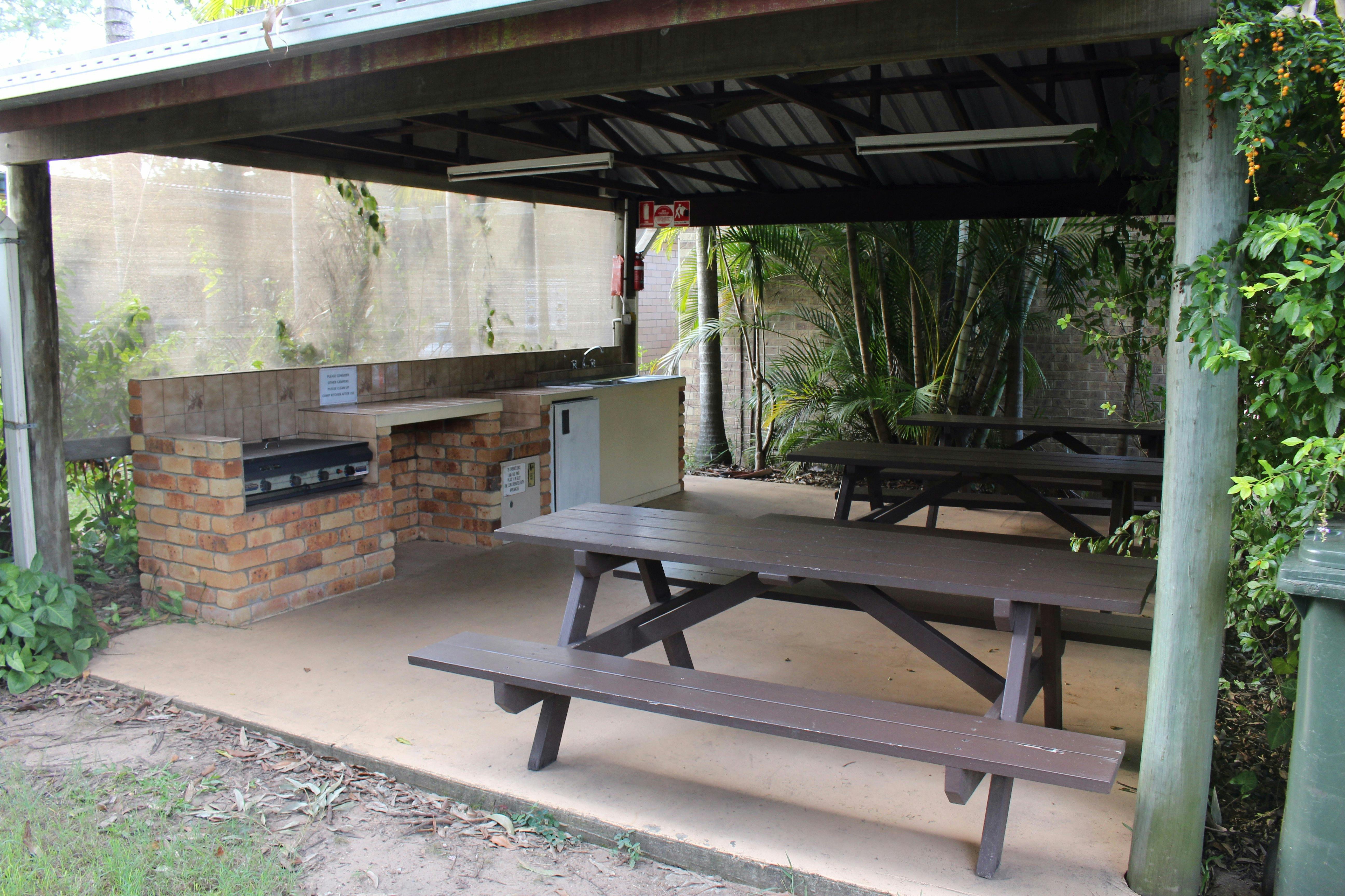 Sheltered Camp Kitchen