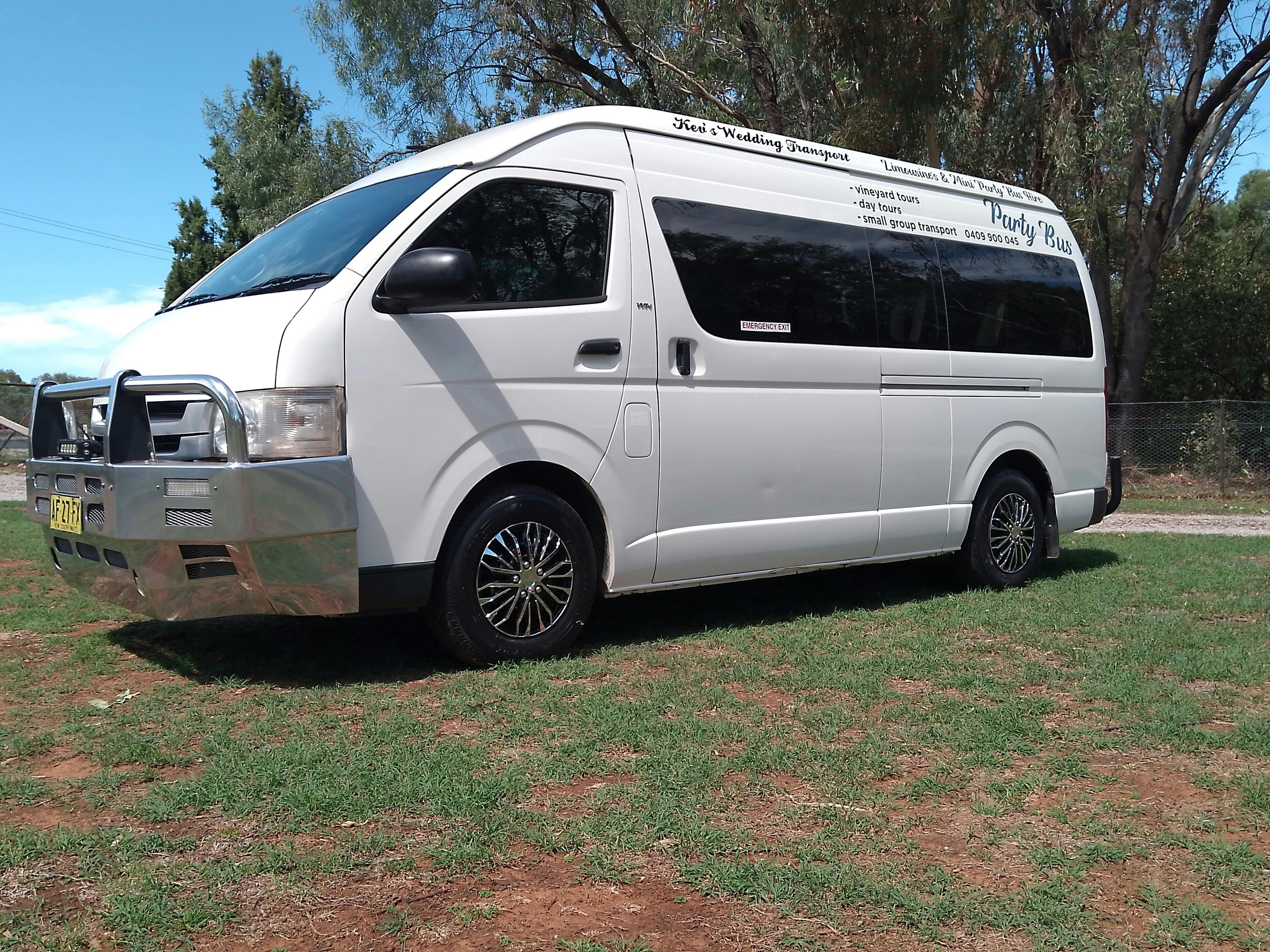 Wedding transport vineyard tours sight seeing tours