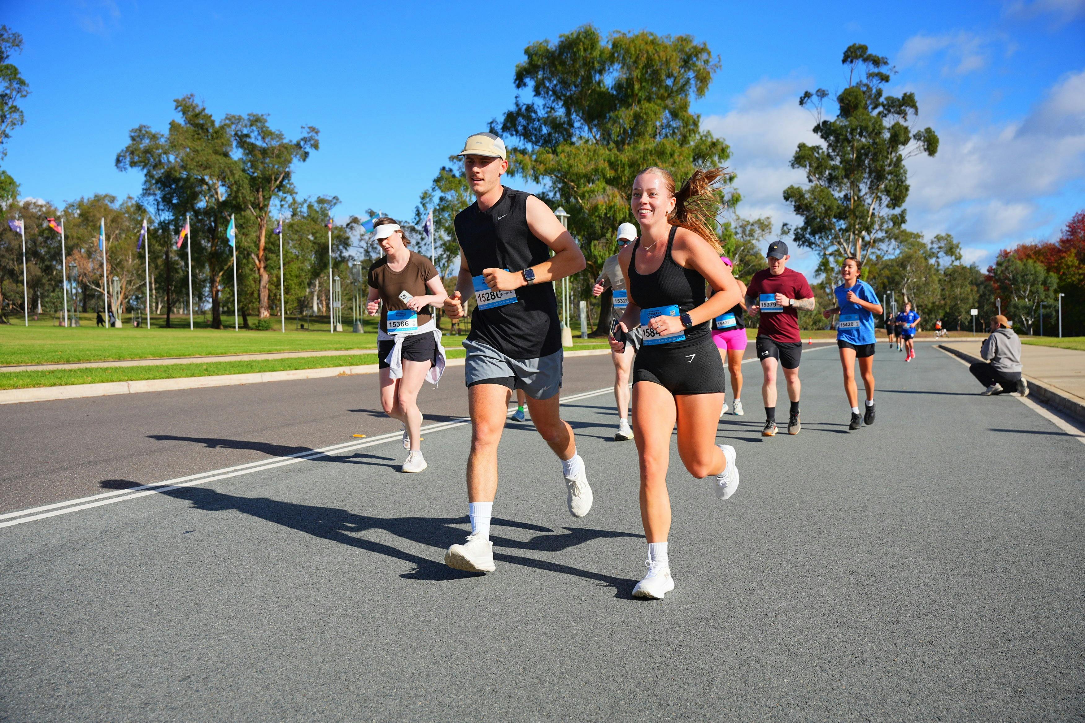 Participants Running in Canberra