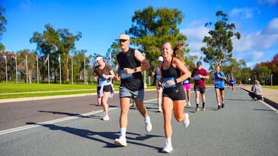 Participants Running in Canberra