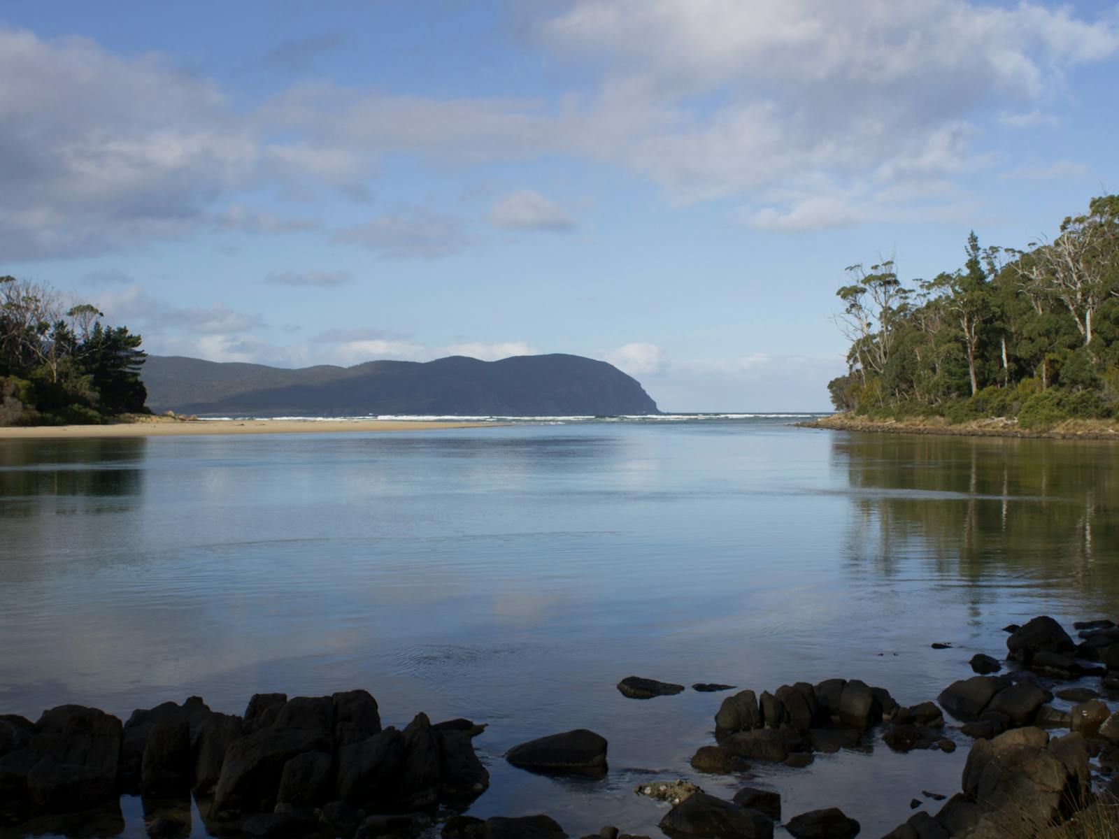 Let Adventure Trails Tasmania guide you to some idyllic and uncrowded spots, like this cove on Bruny